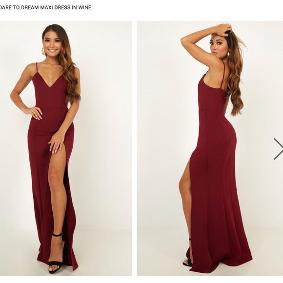 dare to dream maxi dress in wine